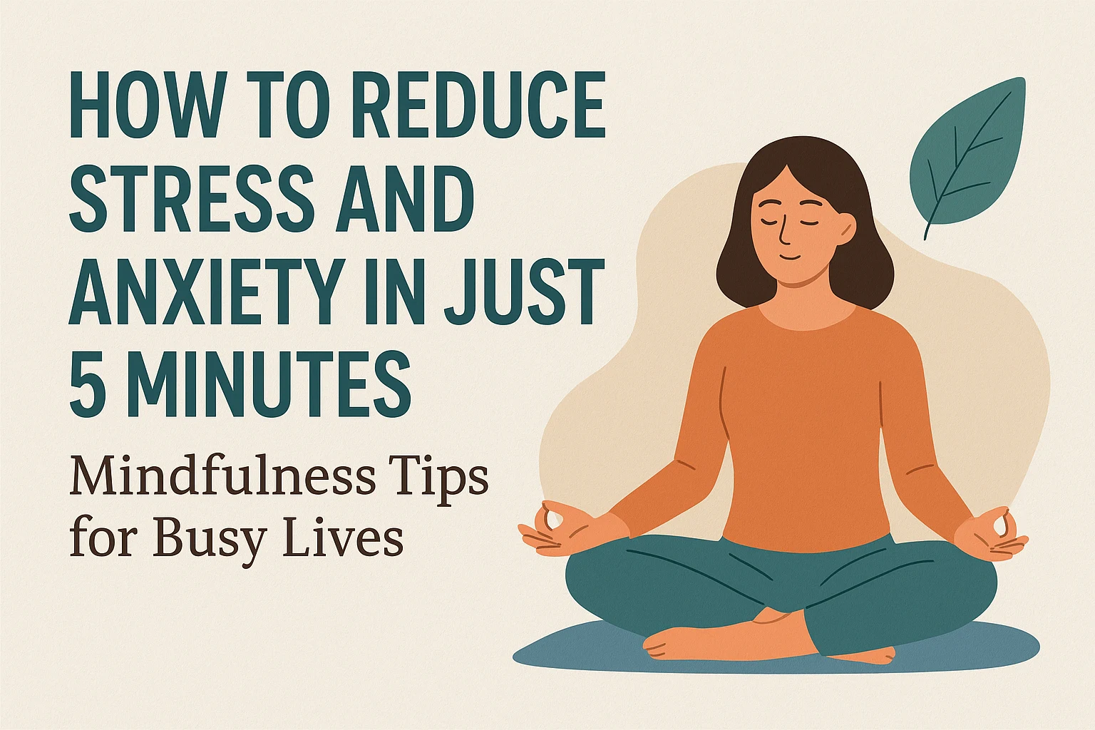 How to Reduce stress and anxiety in just 5 minutes