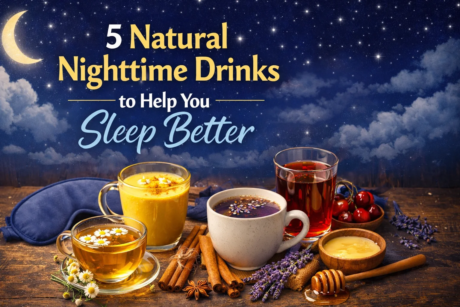 5 Natural Nighttime Drinks to Help You Sleep Better