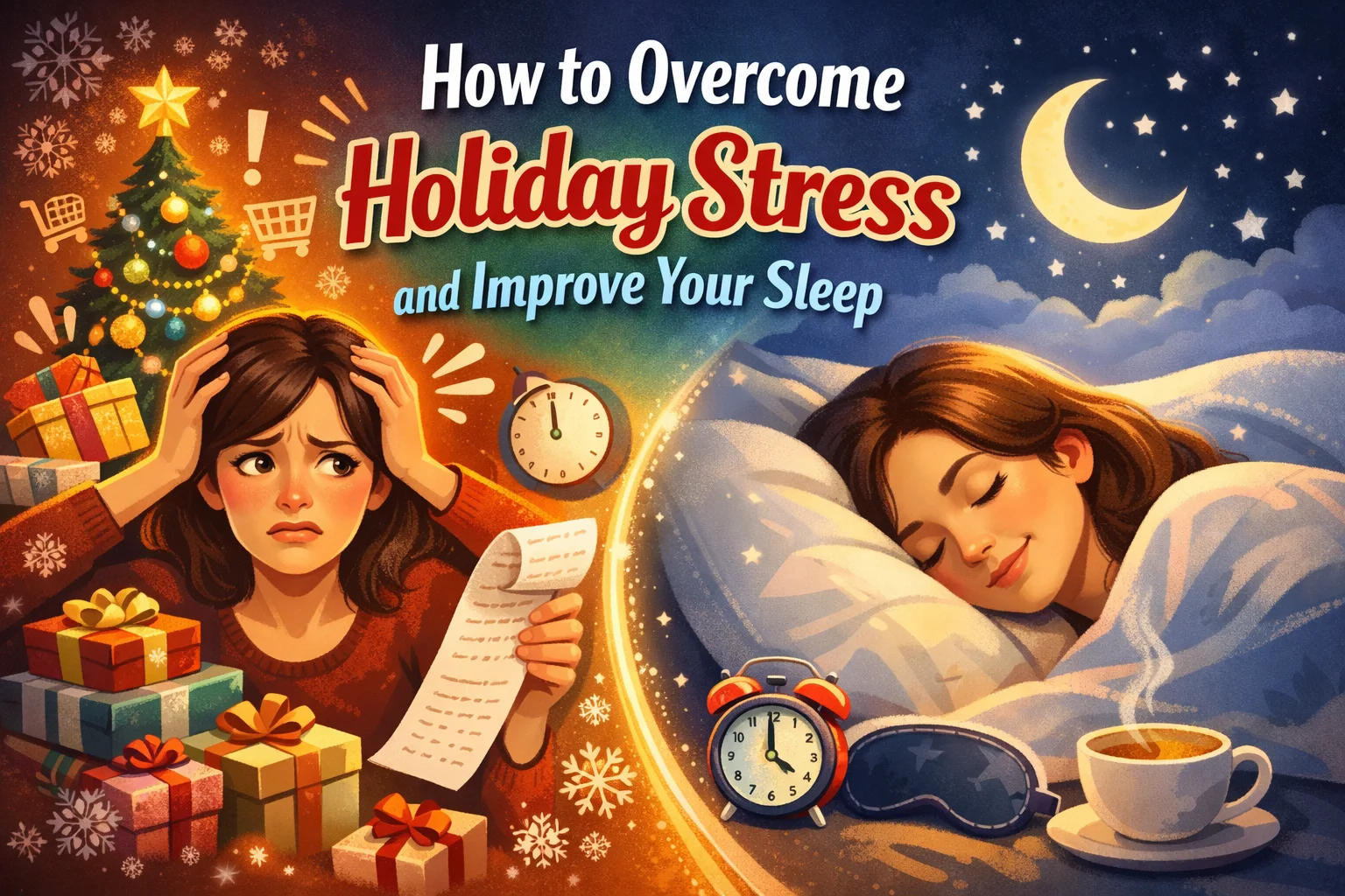 Tips to manage stress and sleep after holidays